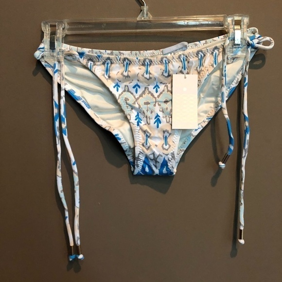 NWT Eberjey Bleached Blues Kate‎ Bikini Bottom Size Large - Picture 3 of 7